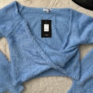 NWT angora feel sweater fashion nova sweet thing Asian xl fits m-l-xl US.